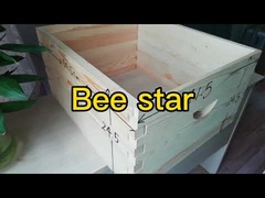Große 8-Rahmen Bienenstock-Box aus Kiefernholz oder Tannenholz