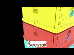 Lebensmittelechter Kunststoff-Thermo-Bienenstock 10 Rähmchen mit Pollenfalle, zweilagig