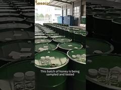 View Sampling inspection of high-quality jujube flower honey before shipment