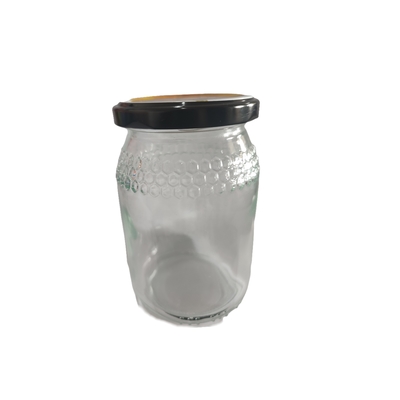 kaufen Neuer Glas-Honey Jar 380ml für Honey Packaging With Metal Lid on-line-Fertigung