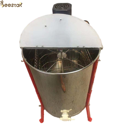 kaufen 4 Rahmen-elektrischer Edelstahl Honey Extractor mit Ständen und Honey Gate, Plastikdeckel on-line-Fertigung