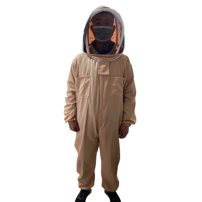 kaufen Baumwolle und Terylen Bienenzucht Schutzkleidung mit Apricot dünn spitzen Hut Bienen Kleidung Overall on-line-Fertigung