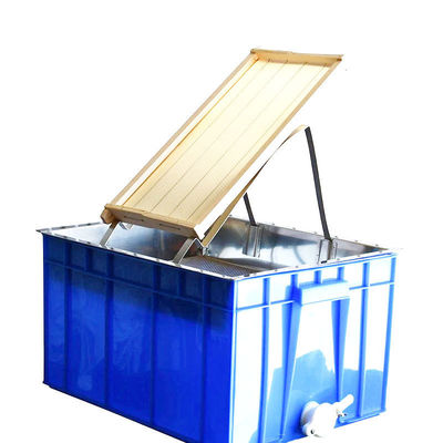 kaufen Stainless Steel Mini Honey Comb Frame Shelf 52*41.5*12cm Blue Square Beekeeping Frame Holder on-line-Fertigung