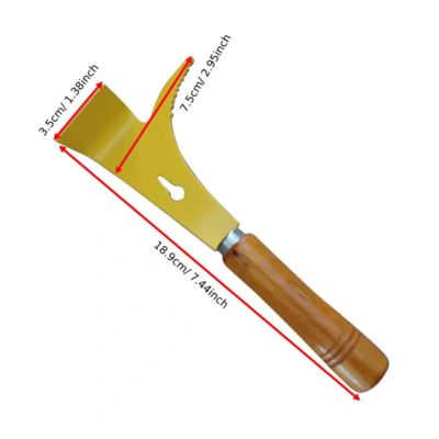 kaufen BEESTAR Edelstahl Bienenstockschaber mit Holzgriff - 189mm Länge 35mm Breite 98g Gewicht Multifunktionsbienenstockwerkzeug für die Bienenzucht on-line-Fertigung