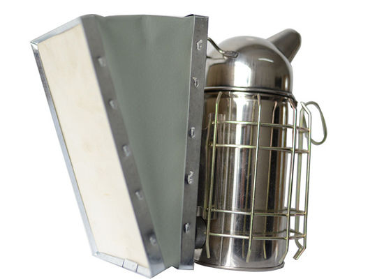 kaufen Kopf des rostfreier Stern-europäischer Art-Bienen-Bienenstock-Raucher-M Size With Round des Bienen-Bienenstock-Rauchers on-line-Fertigung