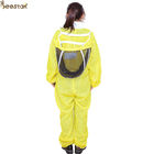 Die 3 Schicht-lüfteten gelbe Imkerei-Ausstattungen Apicultura-Bienen-Jacken-Imkerei-Anzug