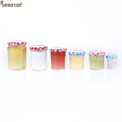 kaufen Mund 150ml 200ml 250ml 380ml Honey Jar And Spoon Wide mit dünnem Schrauben-Metalldeckel on-line-Fertigung
