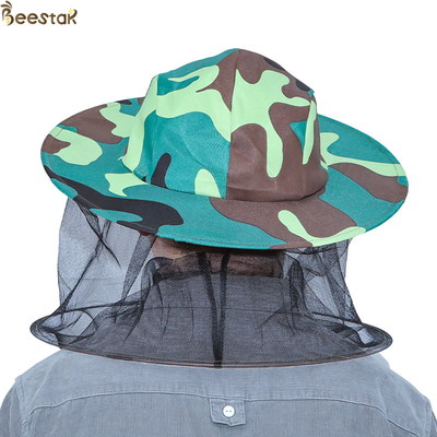 Imkerei-schützender Hut-Einzel-inneres Schicht-Tarnungs-Bienen-Hut-Polyester-Material