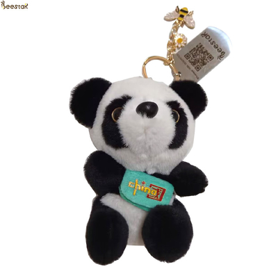 Süße kleine Panda Schlüsselkette Sichuan Riesenpanda Puppe mit Ketten Anhänger