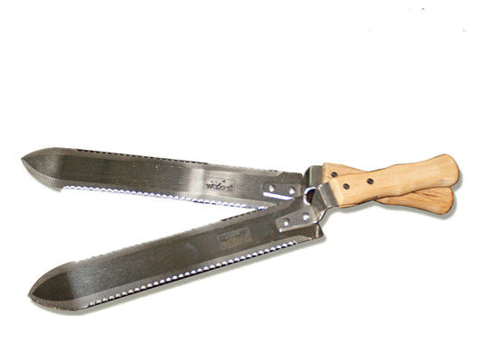 Dauerhaftes SS-Messer mit Holzgriff