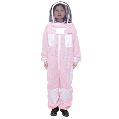 Verhüllt, atmungsaktive und rosa Bienenzuchtschutzkleidung mit hochwertiger Reißverschluss