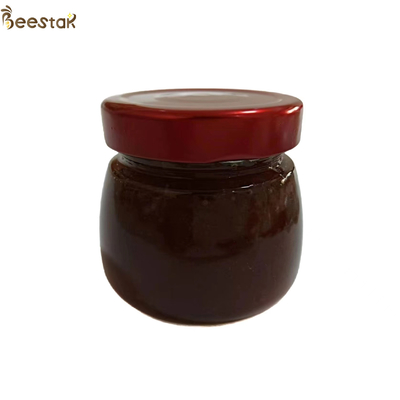 Beestar Biologischer Schüttgut roher unfilterter schwarzer Honig 100% reiner ohne Zusatzstoffe Naturhonig Glasglas für das Backen Kochen Reif