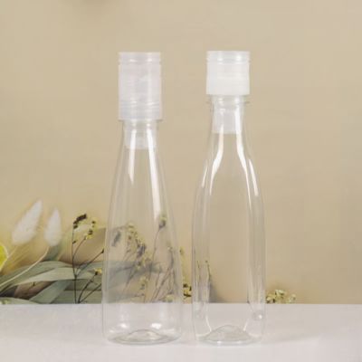 Premium 350ml PET Honigwasserflasche mit Honigverschluss - Leerer tragbarer Behälter für Honiggetränkeverpackungen