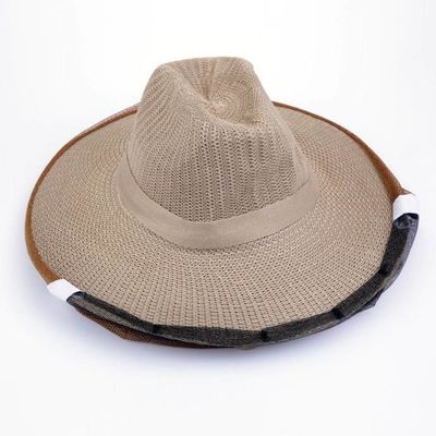 Cowboy-Art-Brown-Farbbienen-Hüte für Imker der freien Größe