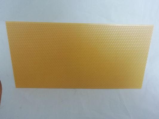 Plastik-5.4mm gelbe Bienenwachs-Grundlagen-Blätter