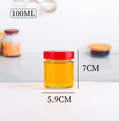 Fabrik-Großhandelsglasart C 100ml 750ml zur leeren Nahrung Honey Jars With Lid