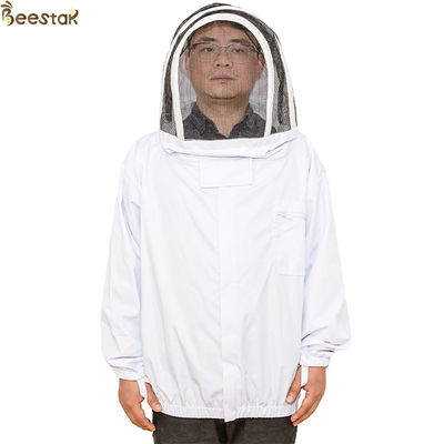 S-2XL Zippered Hood Bienenhalter Schutzkleidung Wirtschaftlicher Typ Bienenjacke