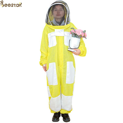 3 Schichten Gelb Bienenzucht Outfits Belüftung Apicultura Bienenzucht Anzug